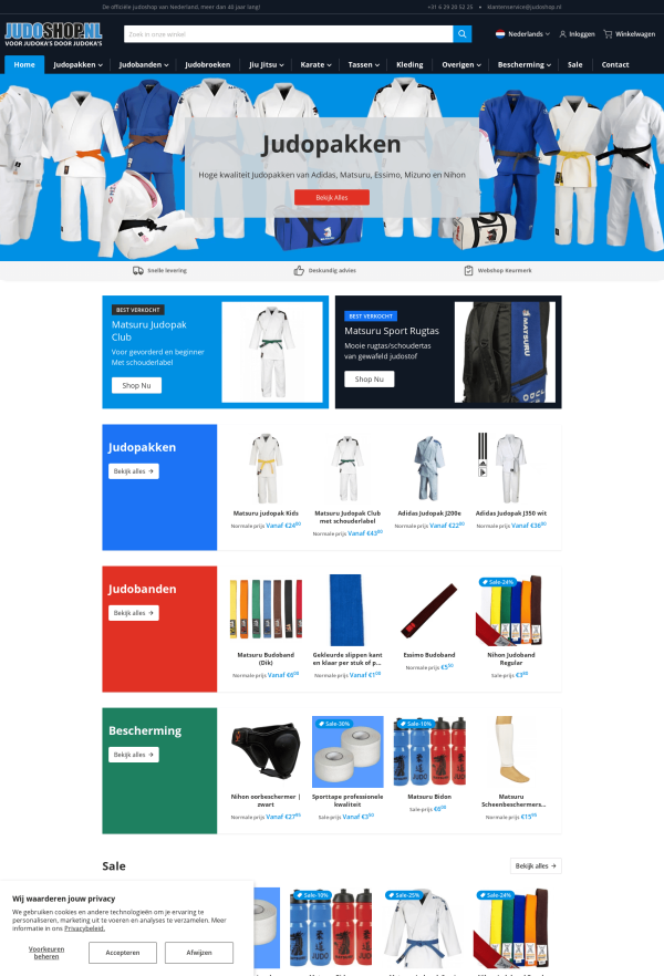 Renewal of Judoshop.nl