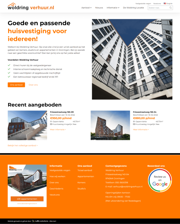 Vernieuwing van Woldring Verhuur